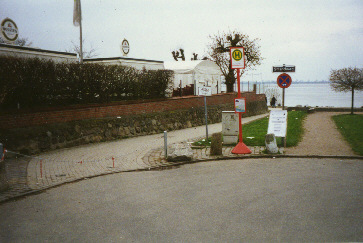 Strandweg Blankenese (November 2000) - Teil des Nordsee-Radweges